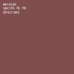 #814E4E - Spicy Mix Color Image